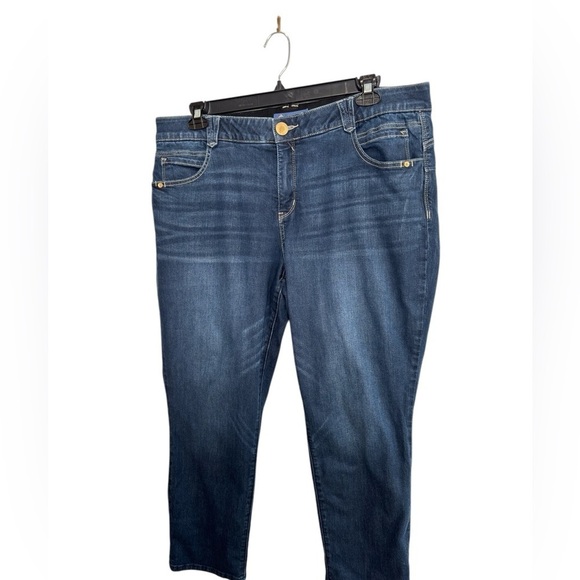 Democracy Ab Technology Jeans Plus Size 20W Stretch Denim Ankle Cropped Jeans - Picture 13 of 14